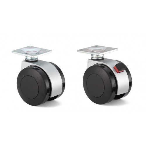 Twin Wheel Caster (Plate Type)